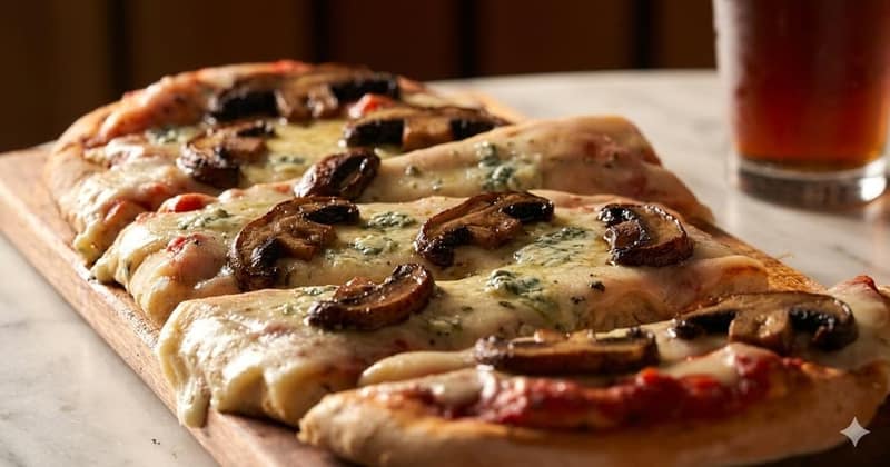 Hongos y Queso azul