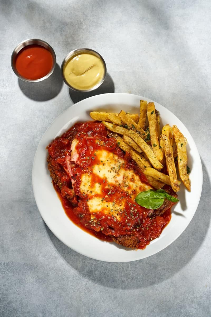 Milanesa Napolitana con Papas