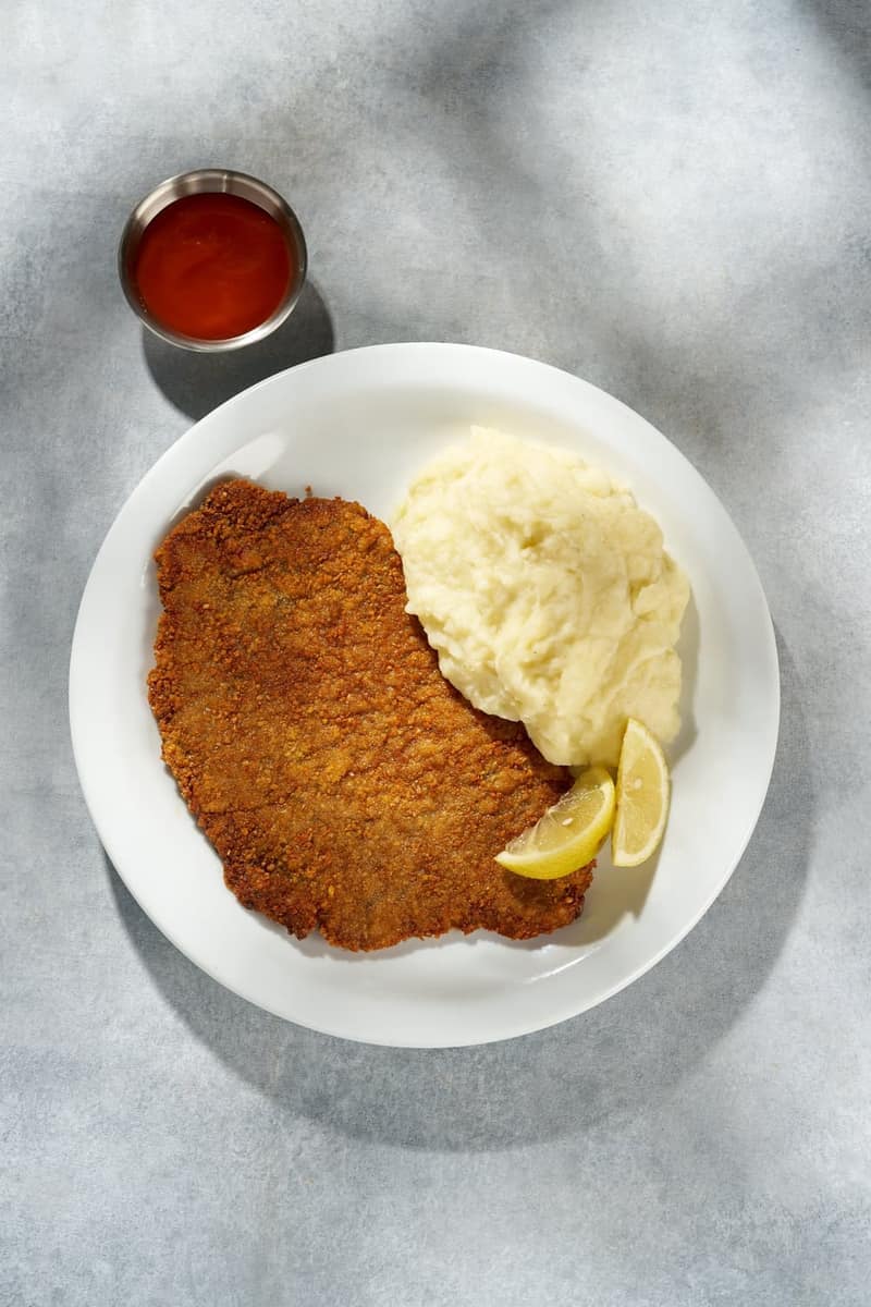Milanesa con puré